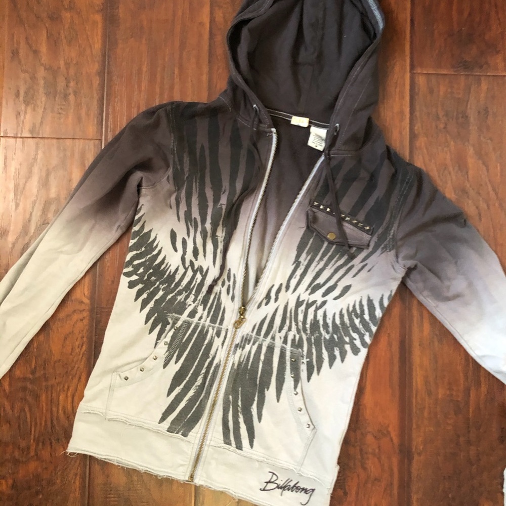 Billibong Zip Up Hoodie Sweatshirt